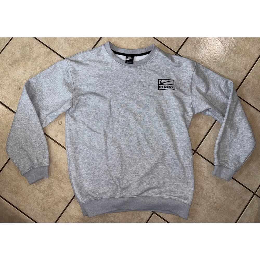 Nike stussy crewneck men’s Xl grey longsleeve 
Sweater